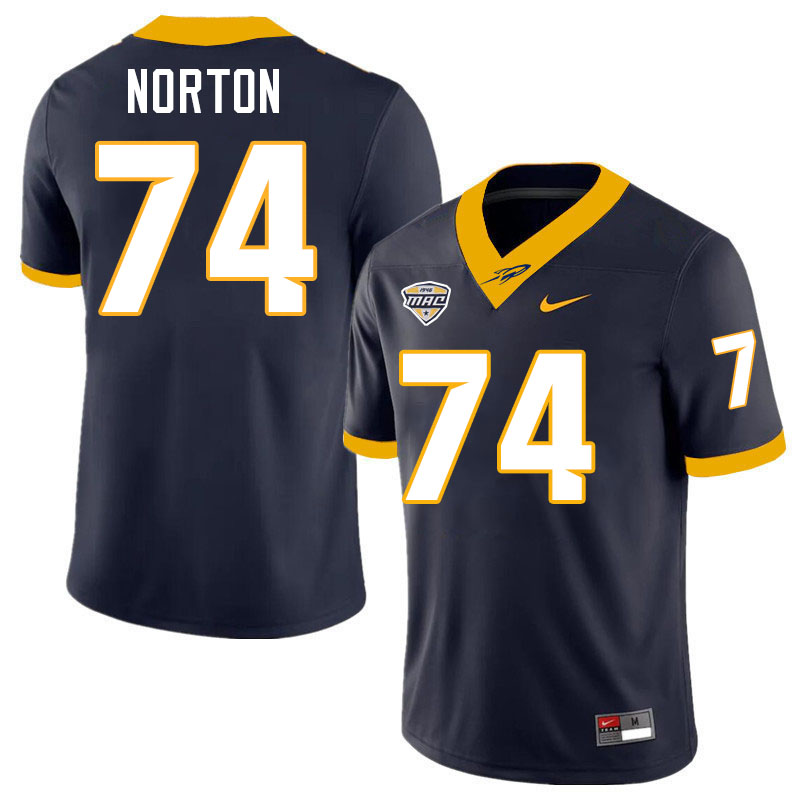 Storm Norton Toledo Jersey,Toledo Rockets #74 Storm Norton Jersey Youth College-Navy